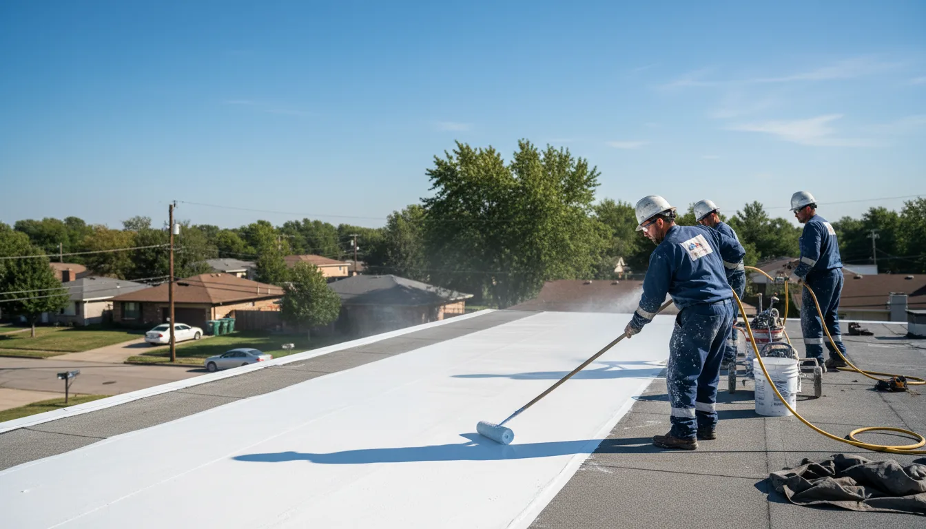 Commercial roof coating in Laurel Springs, NC near me